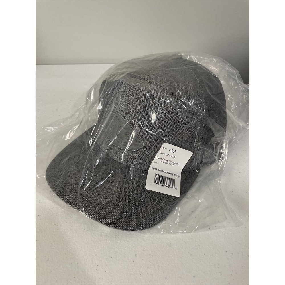 Vineyard Vines Oyster Chambray Baseball Hat 1 Size Snapback Color Granite